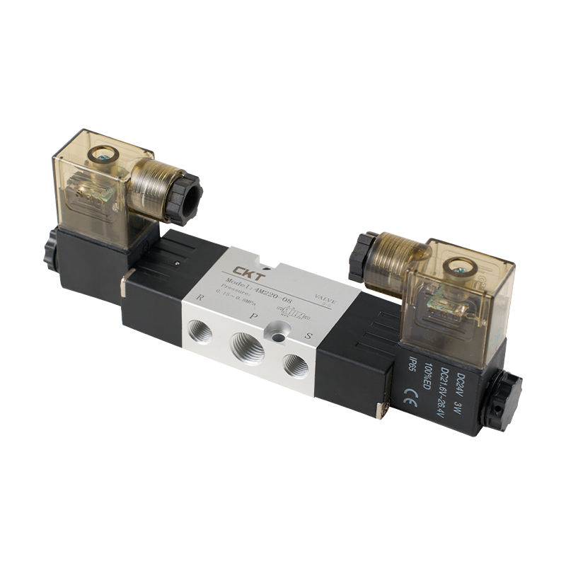 Pilotom ovládaný bočný panel série 4M 5-cestný solenoidový ventil